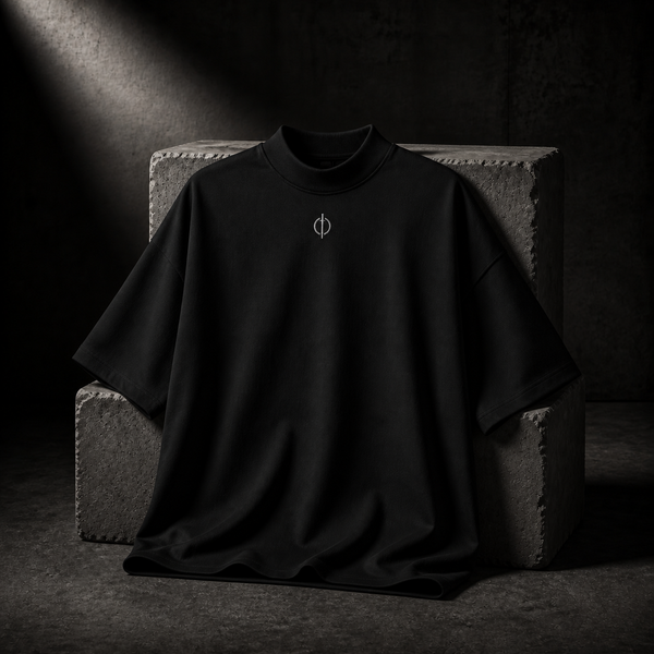 Oversized High-Neck Tee