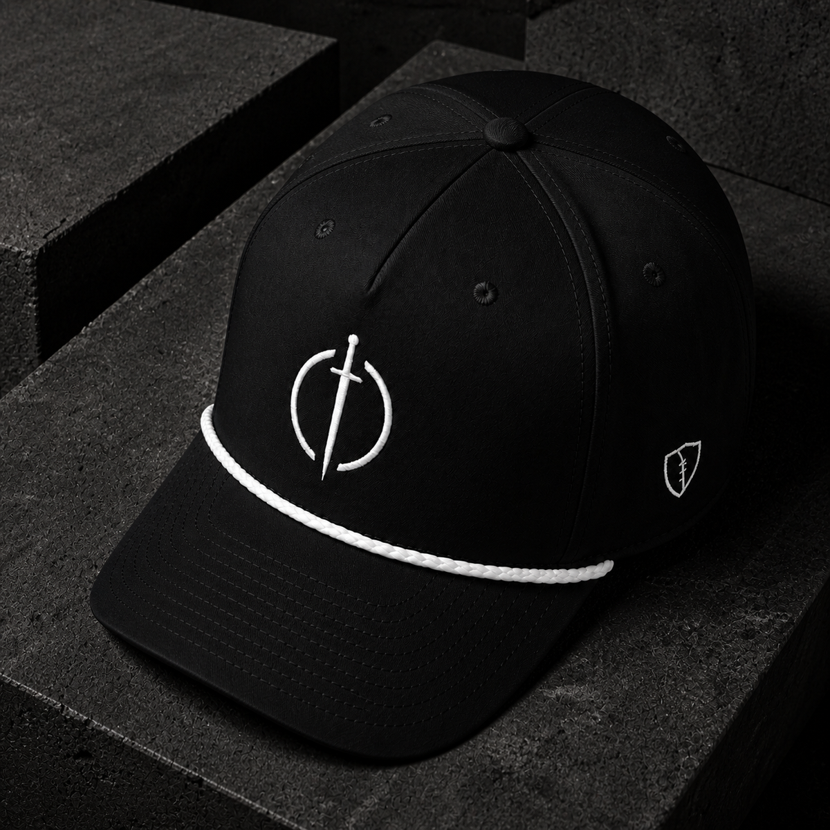 Essential Collection Rope Cap - Blackout