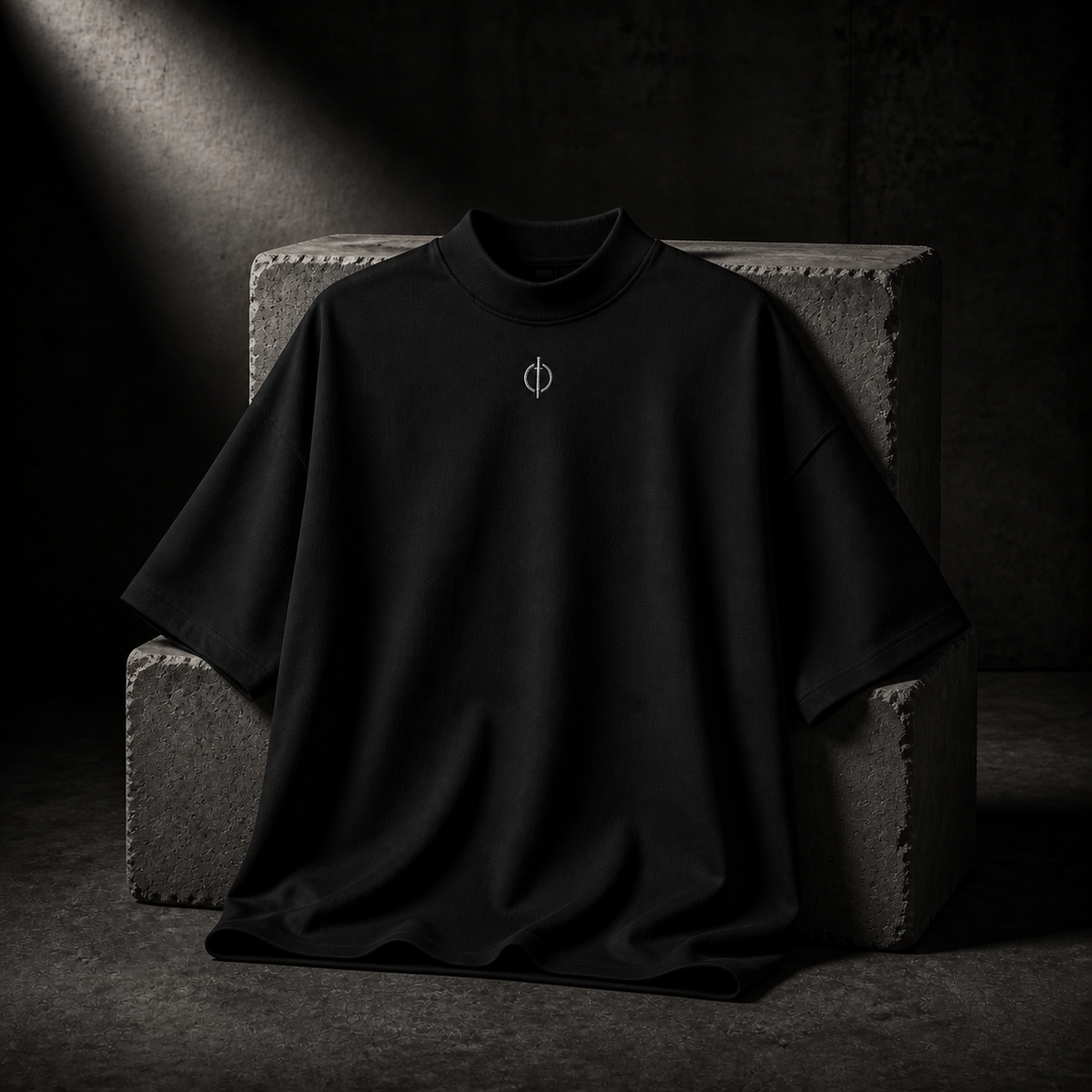 Oversized High-Neck Tee