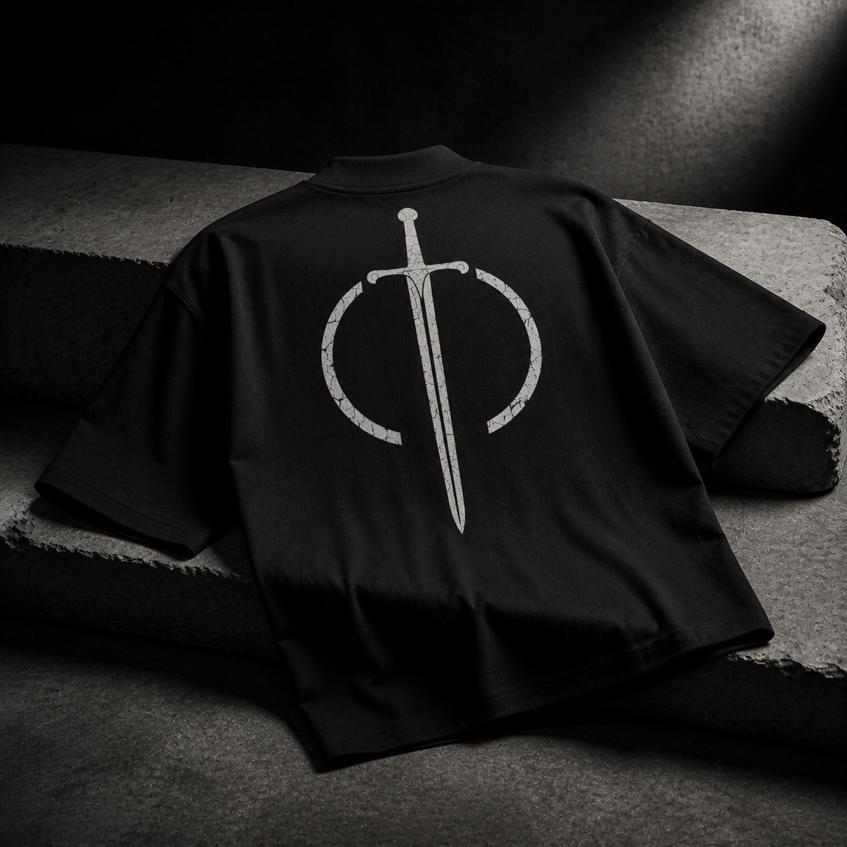 Oversized High-Neck Tee