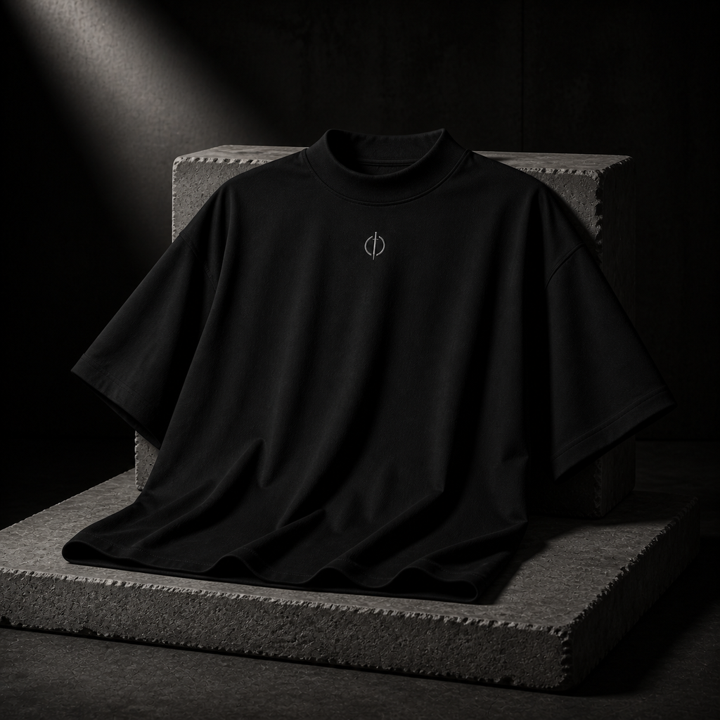 Oversized High-Neck Tee