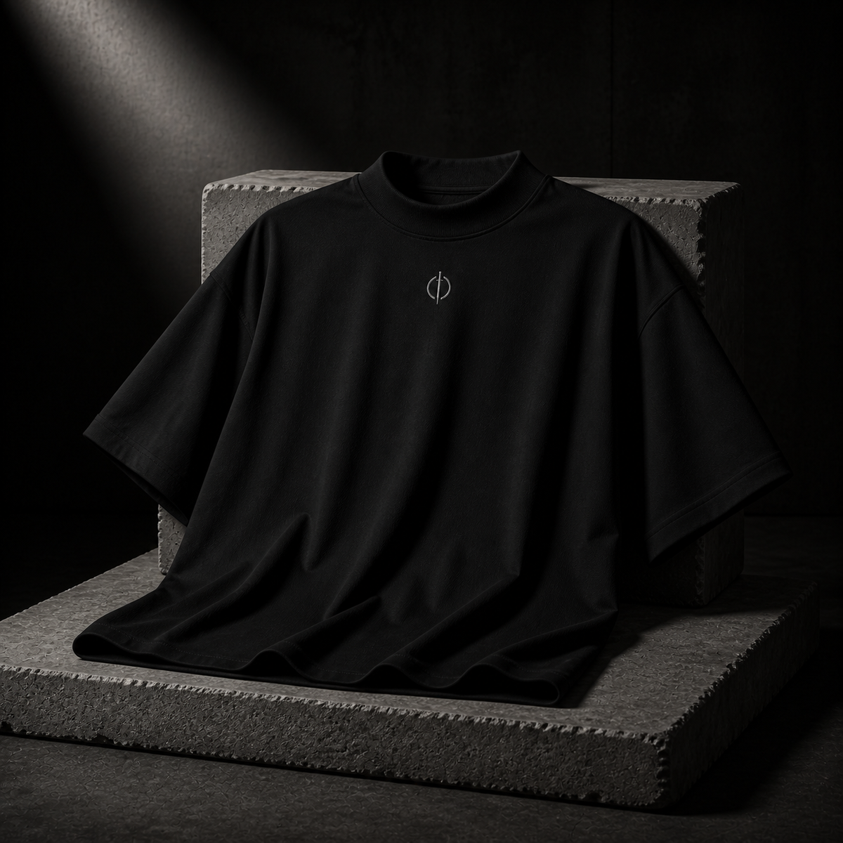 Oversized High-Neck Tee
